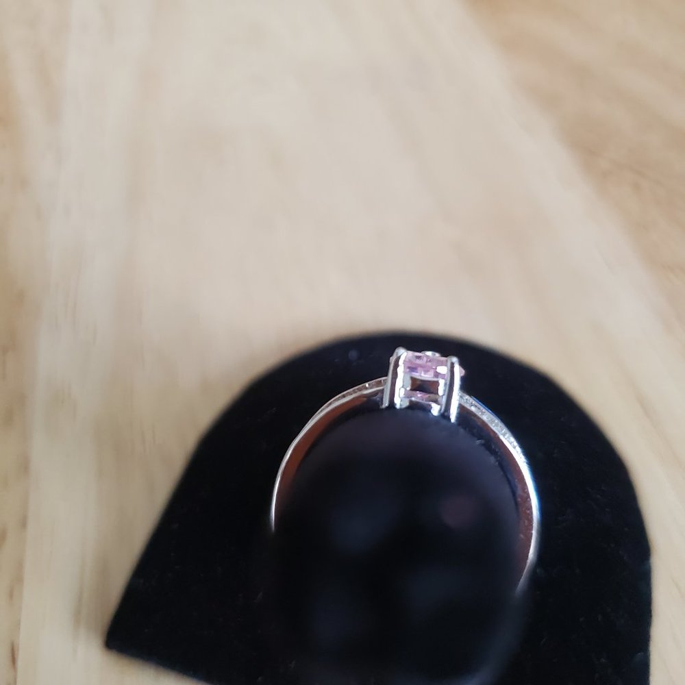 SS 925 Blue Lab Opal & Pink Pear Cut CZ - Picture 3 of 3